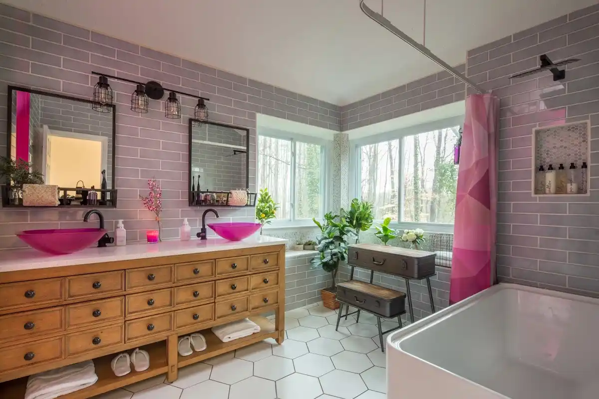 Bathroom renovation after water damage restoration in Nantucket